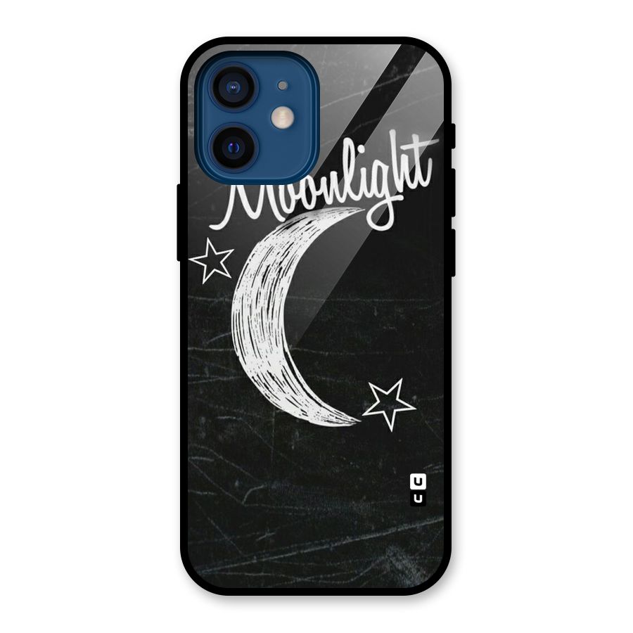 Moon Light Glass Back Case for iPhone 12 Mini