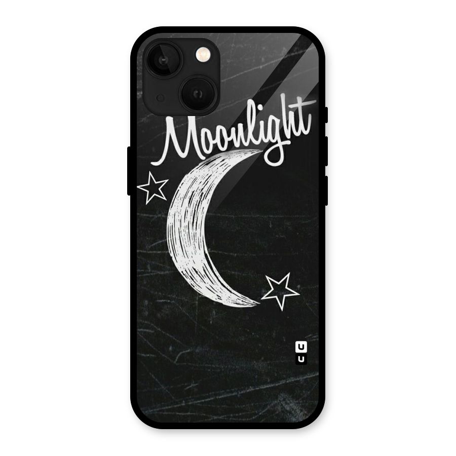 Moon Light Glass Back Case for iPhone 13