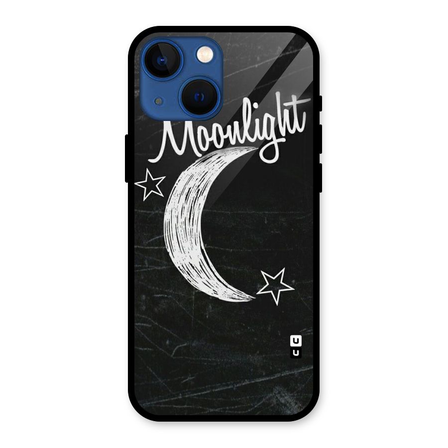 Moon Light Glass Back Case for iPhone 13 Mini
