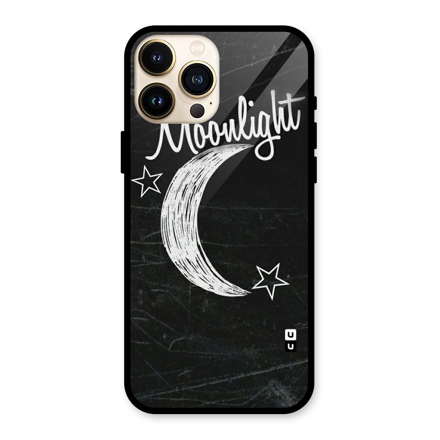 Moon Light Glass Back Case for iPhone 13 Pro Max