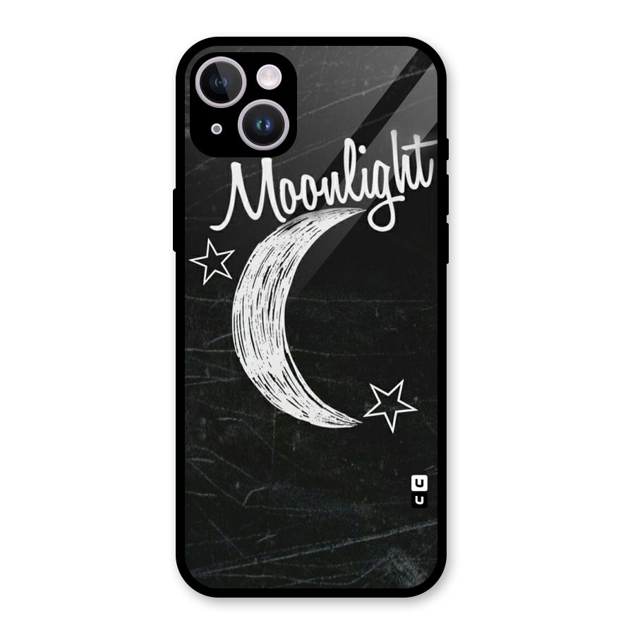 Moon Light Glass Back Case for iPhone 14 Plus