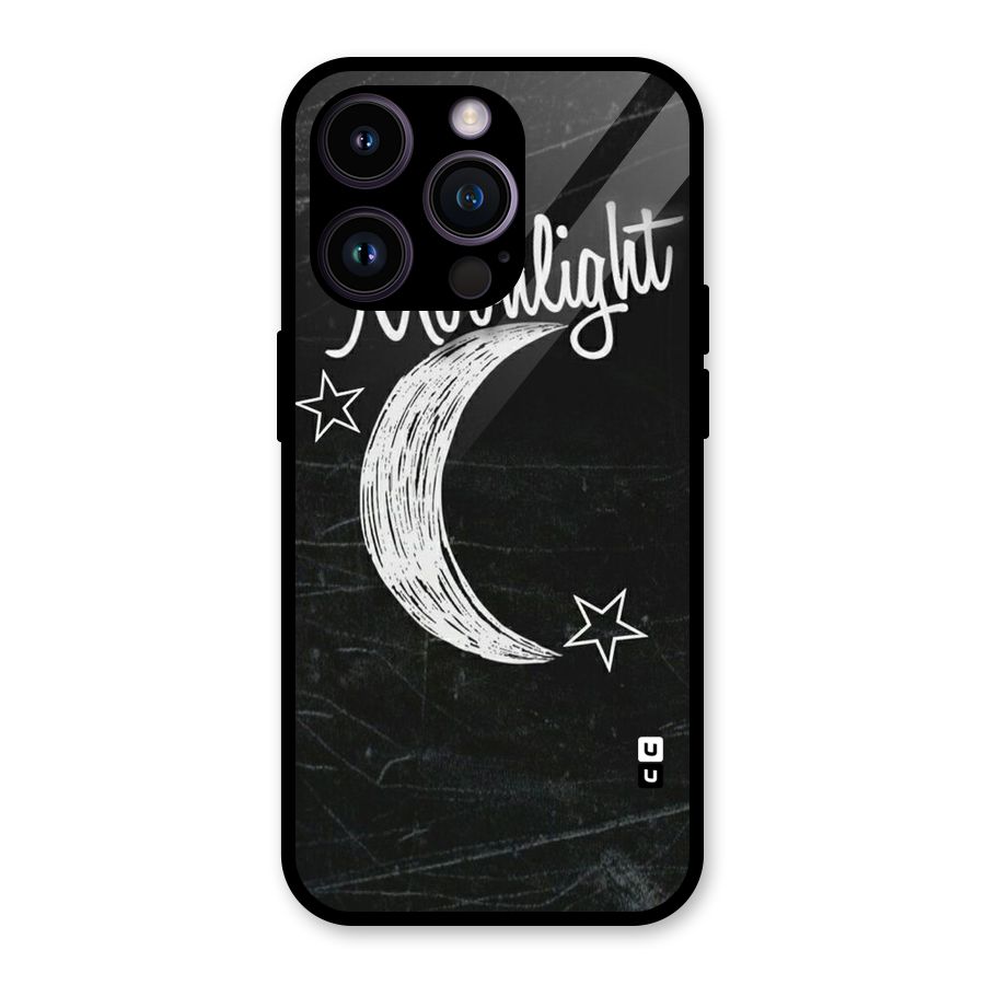 Moon Light Glass Back Case for iPhone 14 Pro