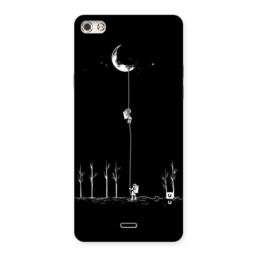 Moon Man Back Case for Micromax Canvas Silver 5