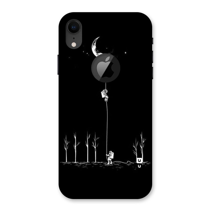 Moon Man Back Case for iPhone XR Logo Cut