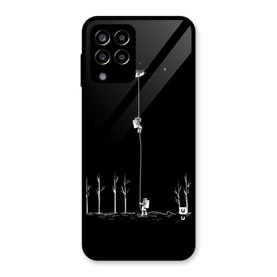 Moon Man Glass Back Case for Galaxy M33