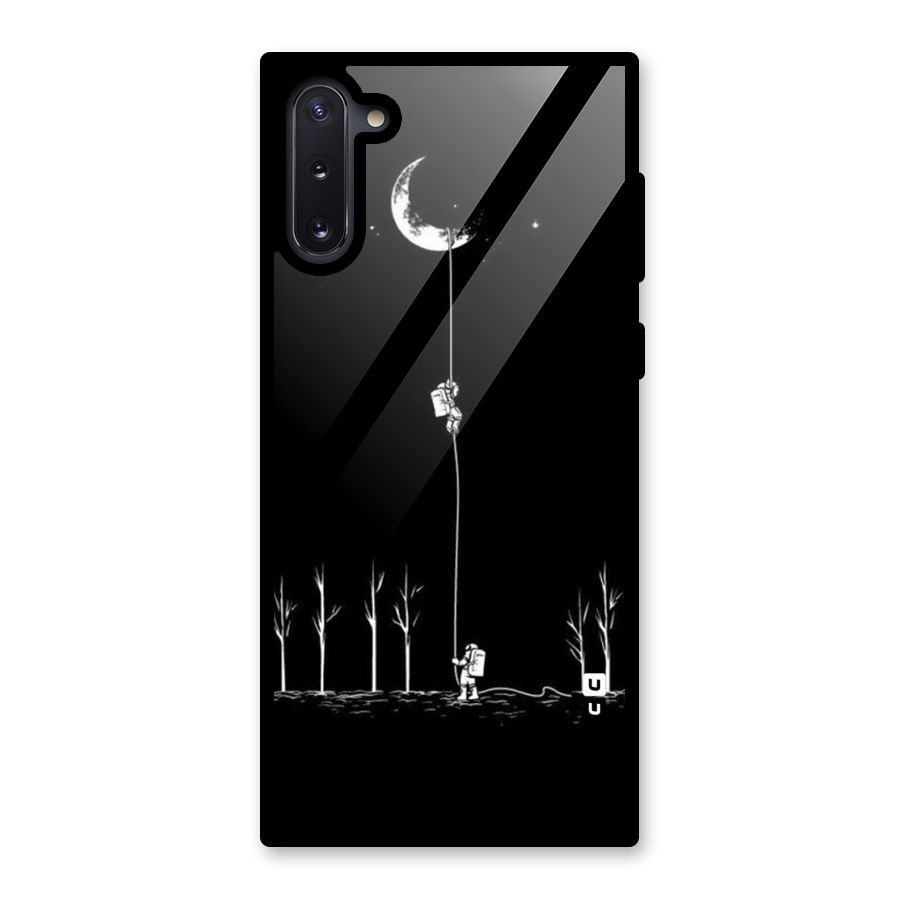 Moon Man Glass Back Case for Galaxy Note 10