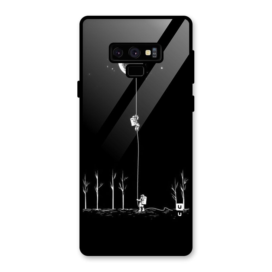 Moon Man Glass Back Case for Galaxy Note 9
