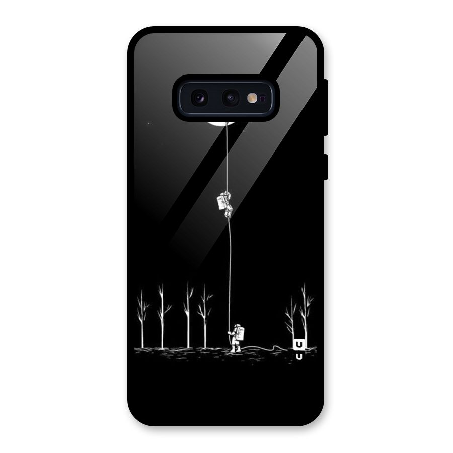 Moon Man Glass Back Case for Galaxy S10e