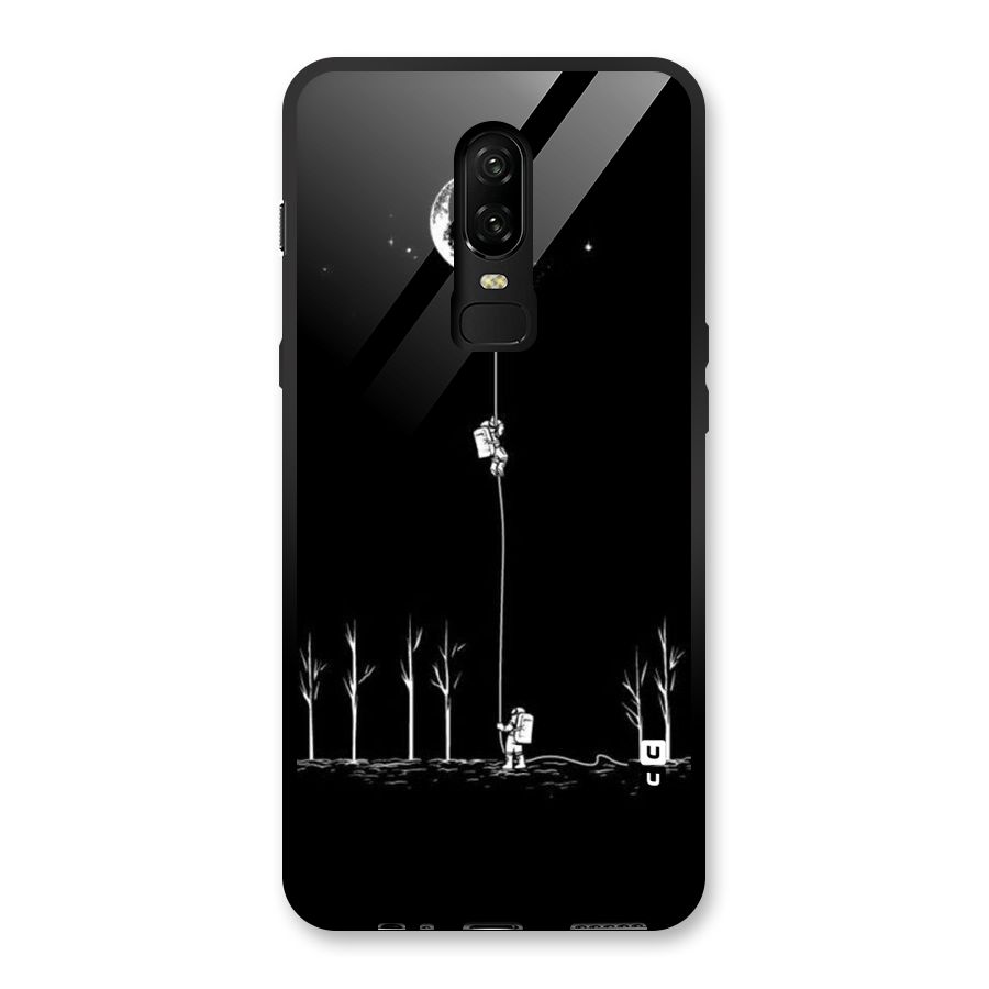 Moon Man Glass Back Case for OnePlus 6
