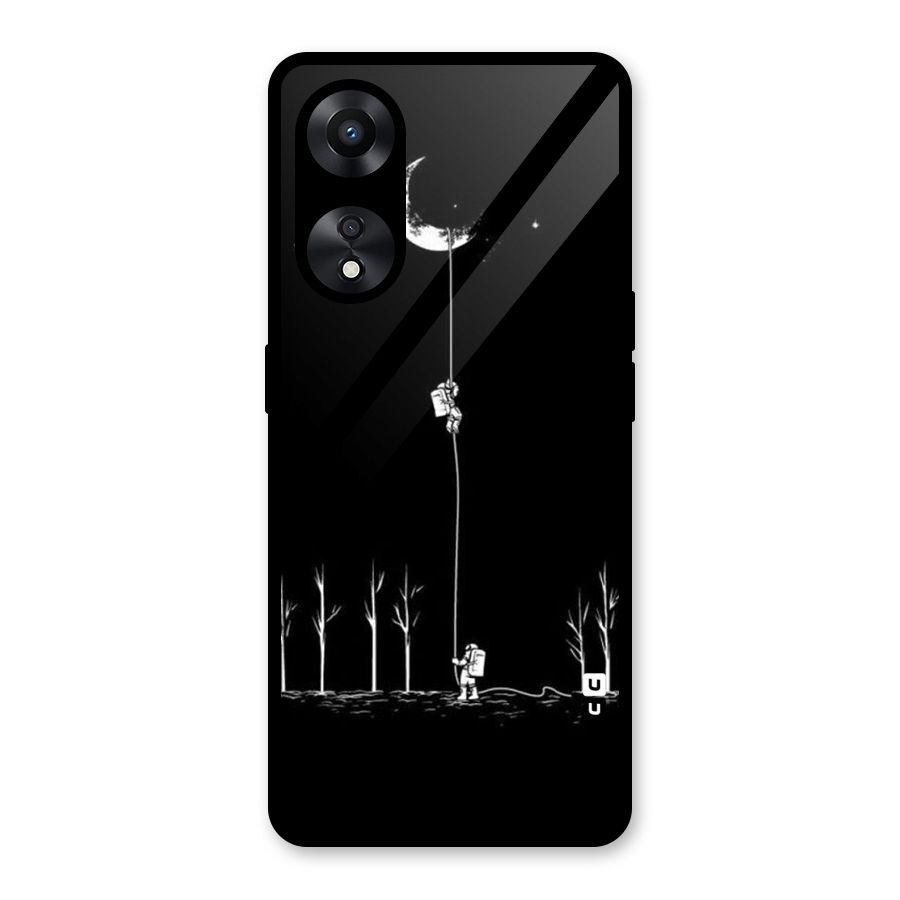 Moon Man Glass Back Case for Oppo A78