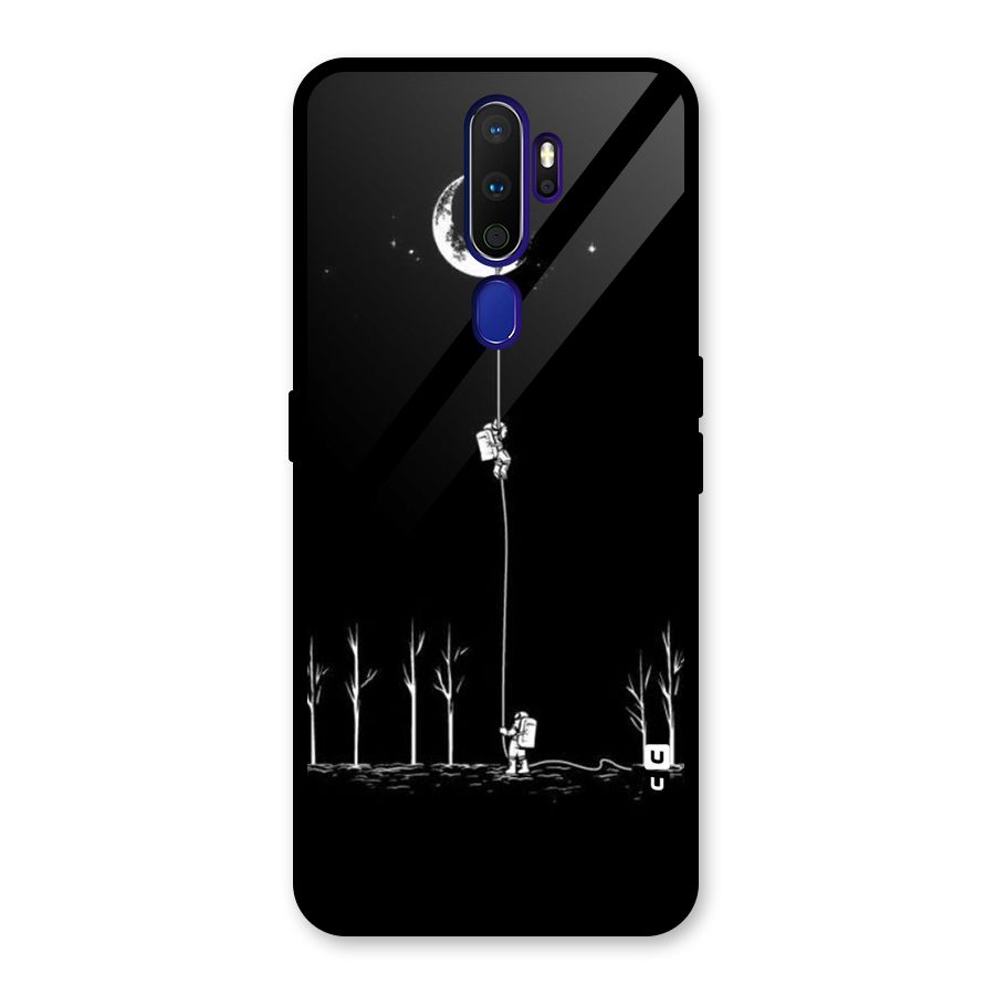 Moon Man Glass Back Case for Oppo A9 (2020)