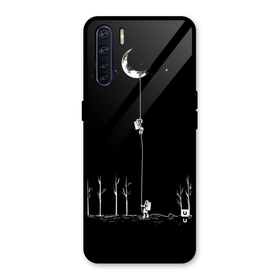 Moon Man Glass Back Case for Oppo F15