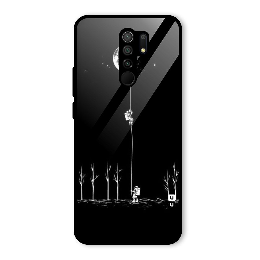 Moon Man Glass Back Case for Poco M2