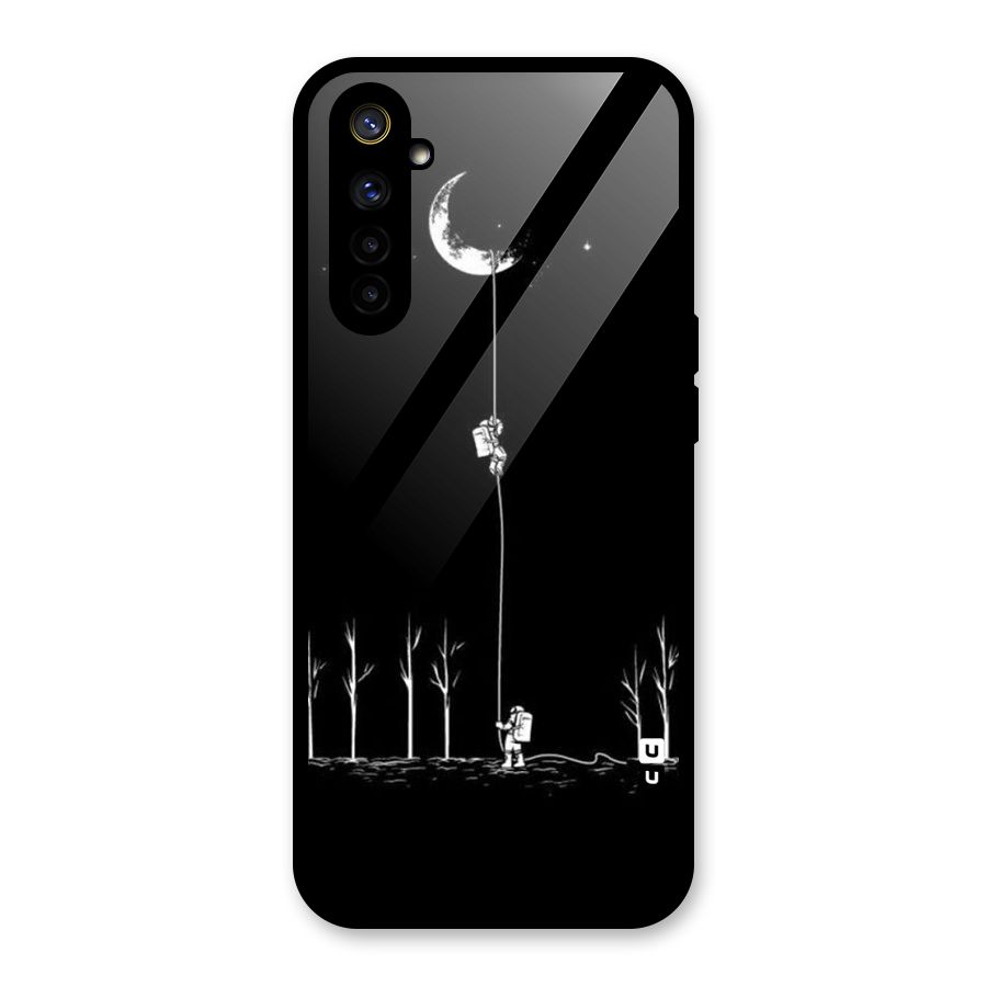 Moon Man Glass Back Case for Realme 6i