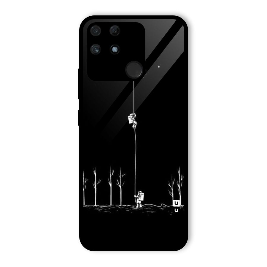 Moon Man Glass Back Case for Realme Narzo 50A