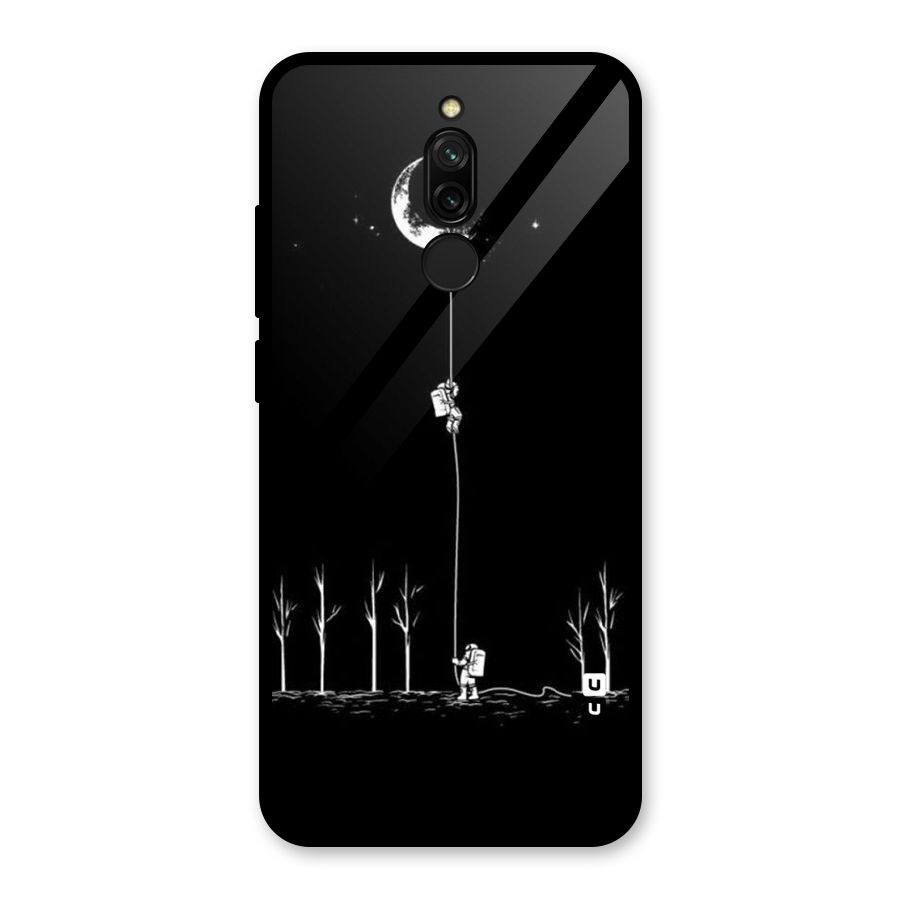 Moon Man Glass Back Case for Redmi 8