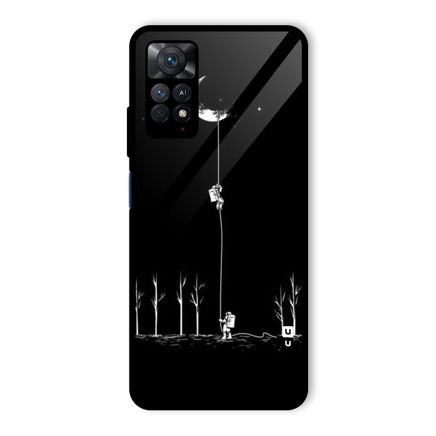 Moon Man Glass Back Case for Redmi Note 11 Pro Plus 5G