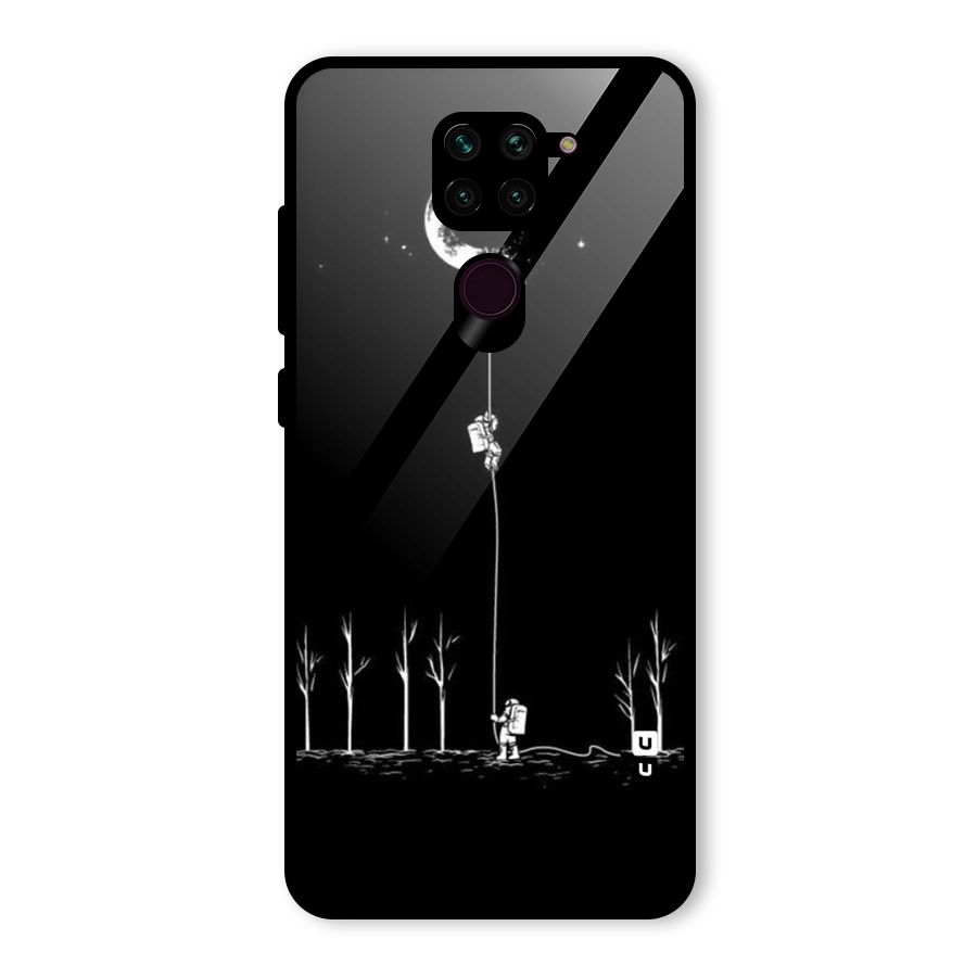 Moon Man Glass Back Case for Redmi Note 9