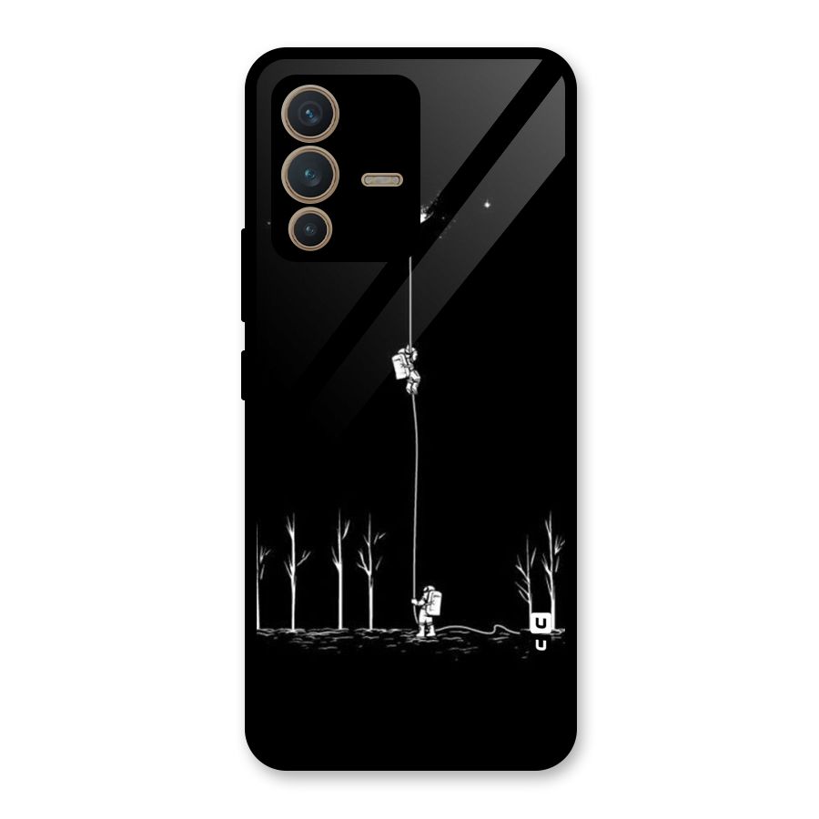 Moon Man Glass Back Case for Vivo V23 5G