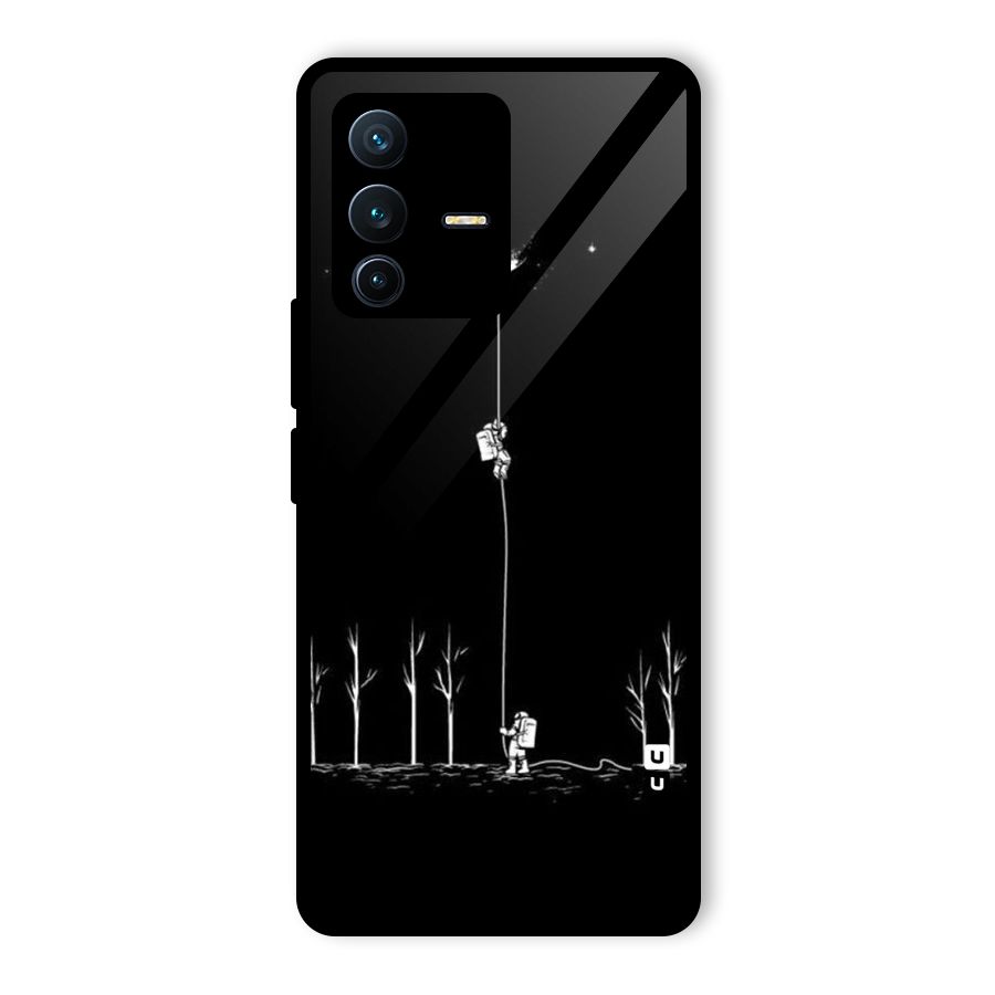 Moon Man Glass Back Case for Vivo V23 Pro