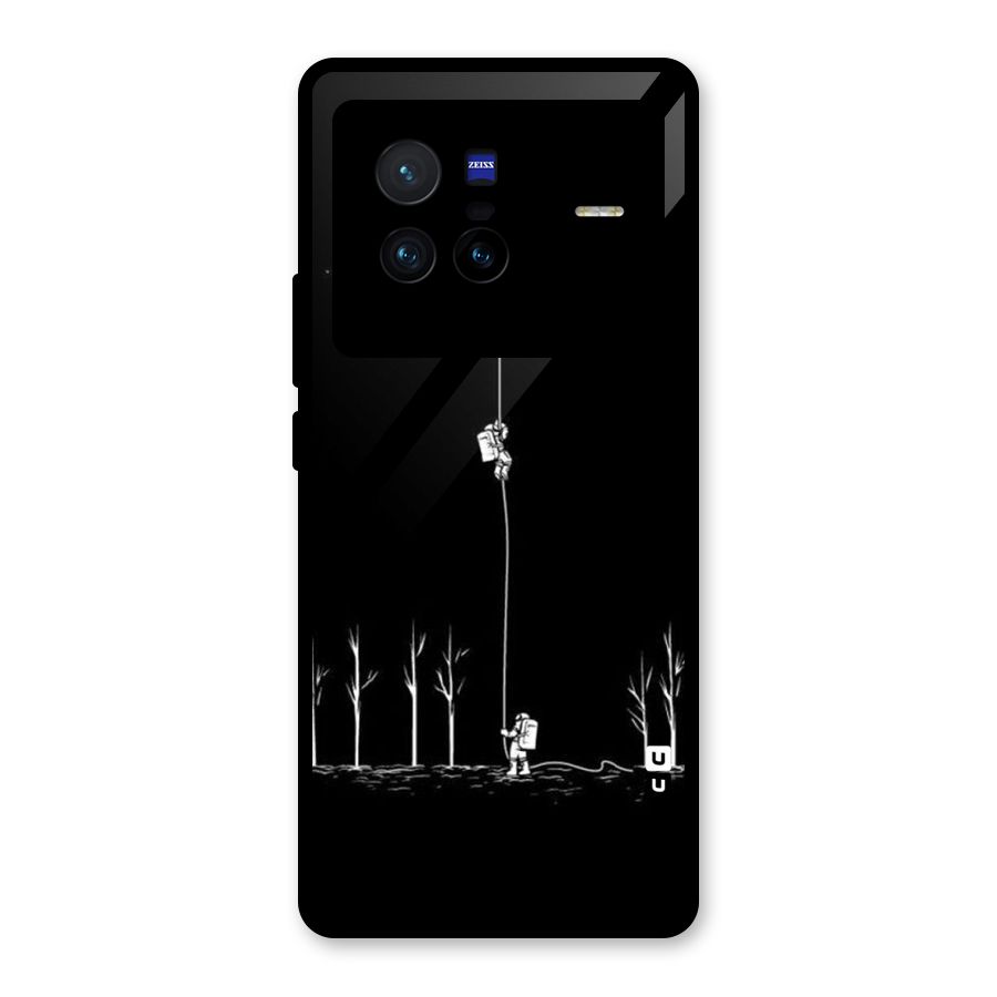 Moon Man Glass Back Case for Vivo X80