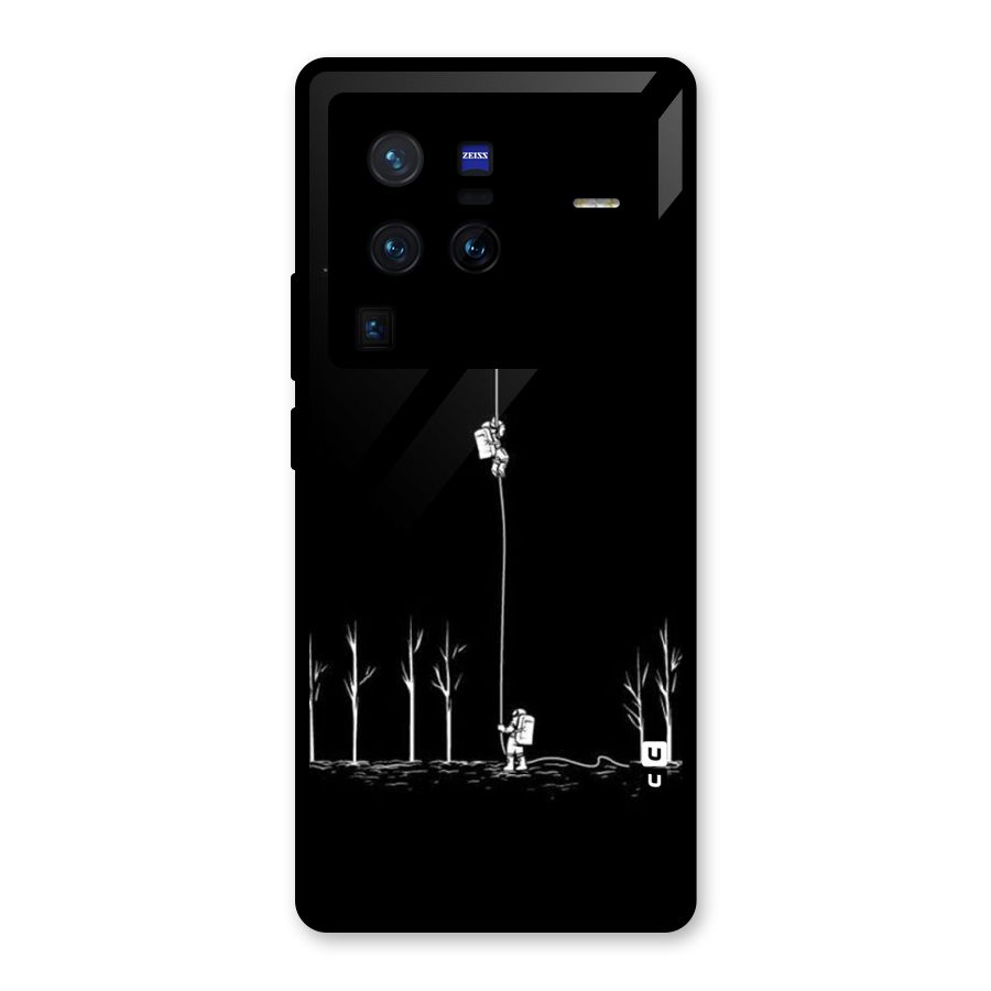 Moon Man Glass Back Case for Vivo X80 Pro