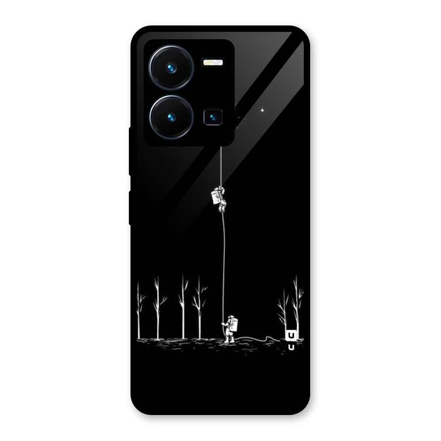 Moon Man Glass Back Case for Vivo Y35