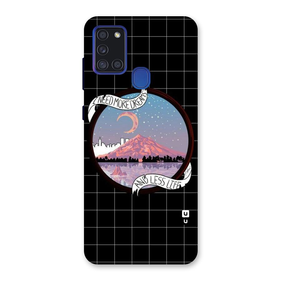 More Dreams Back Case for Galaxy A21s