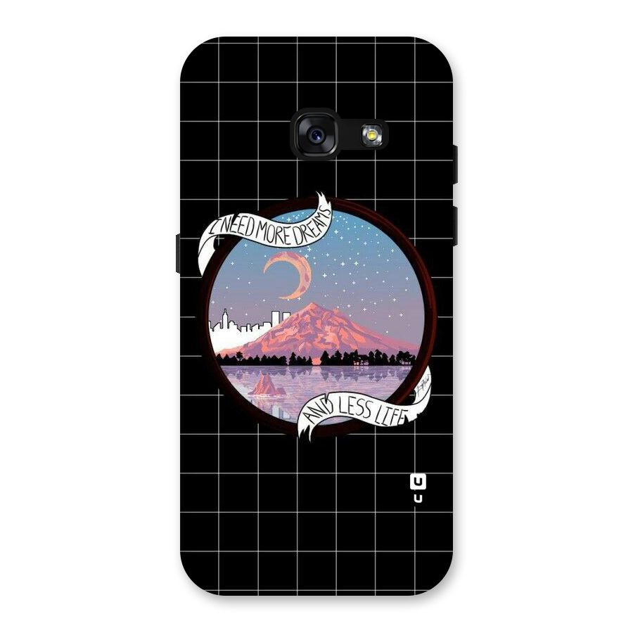 More Dreams Back Case for Galaxy A3 (2017)