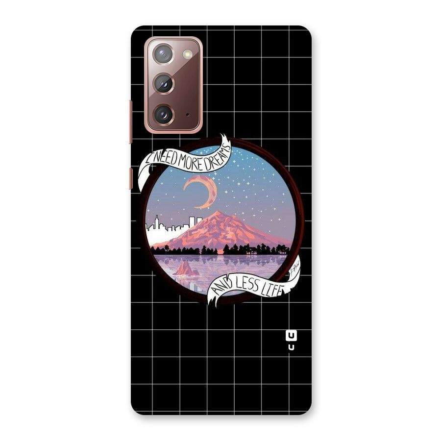 More Dreams Back Case for Galaxy Note 20
