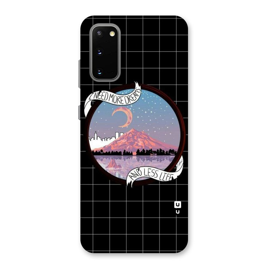 More Dreams Back Case for Galaxy S20