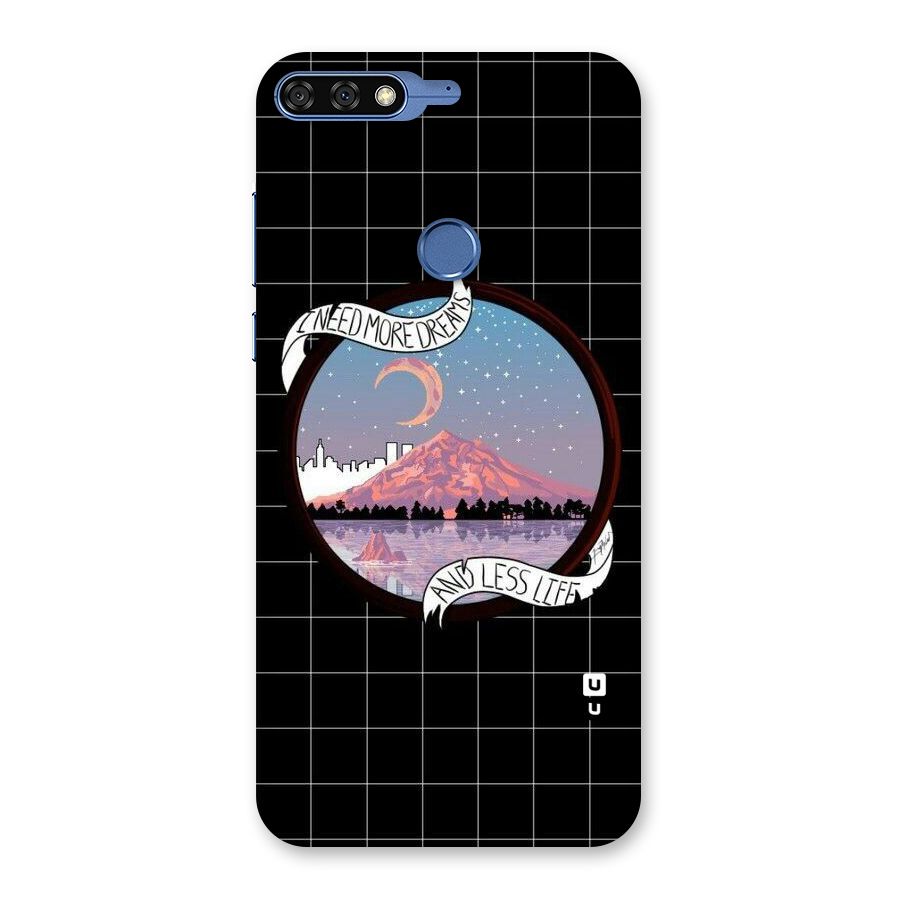 More Dreams Back Case for Honor 7C