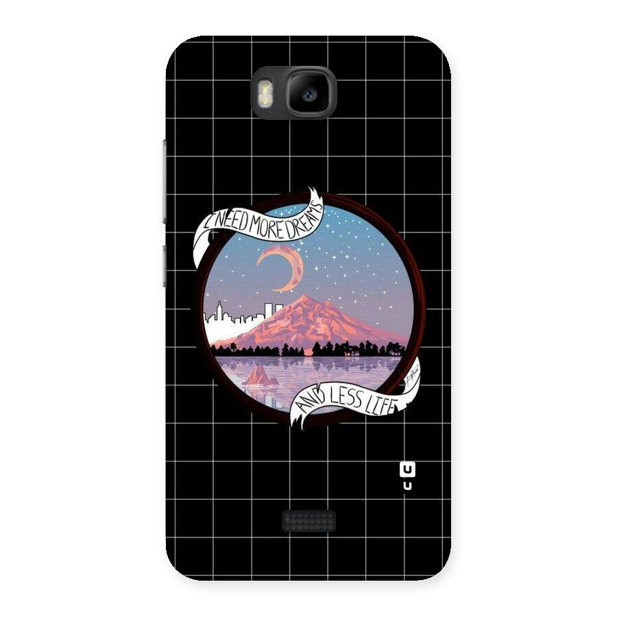 More Dreams Back Case for Honor Bee