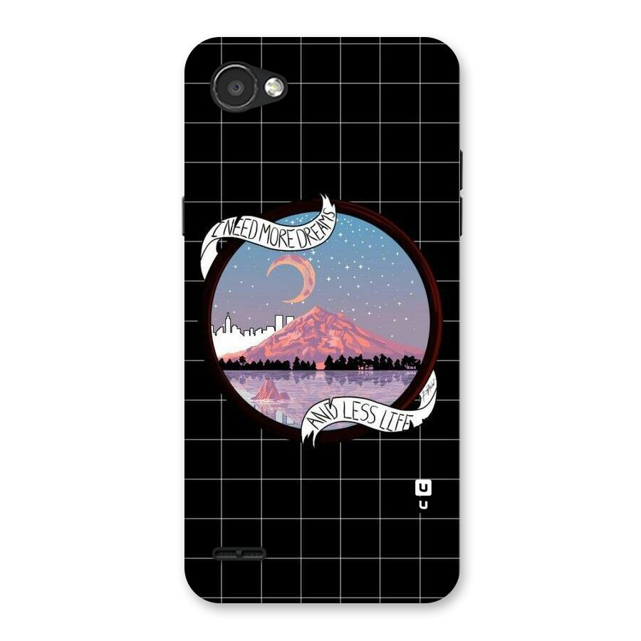 More Dreams Back Case for LG Q6