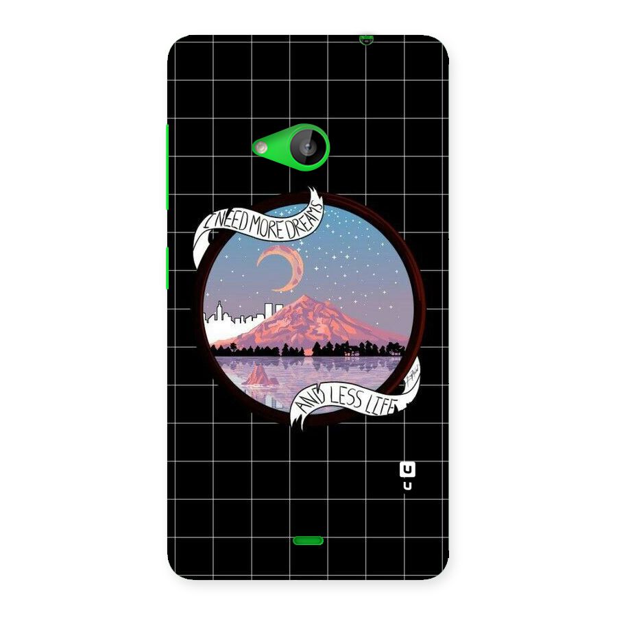 More Dreams Back Case for Lumia 535