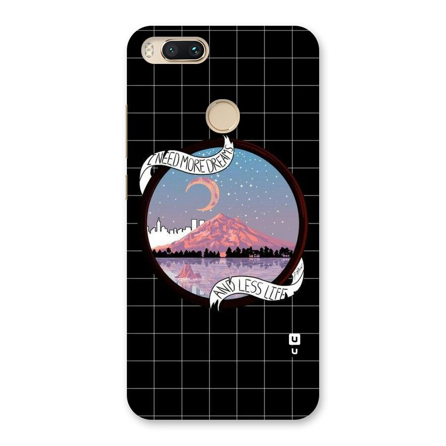 More Dreams Back Case for Mi A1