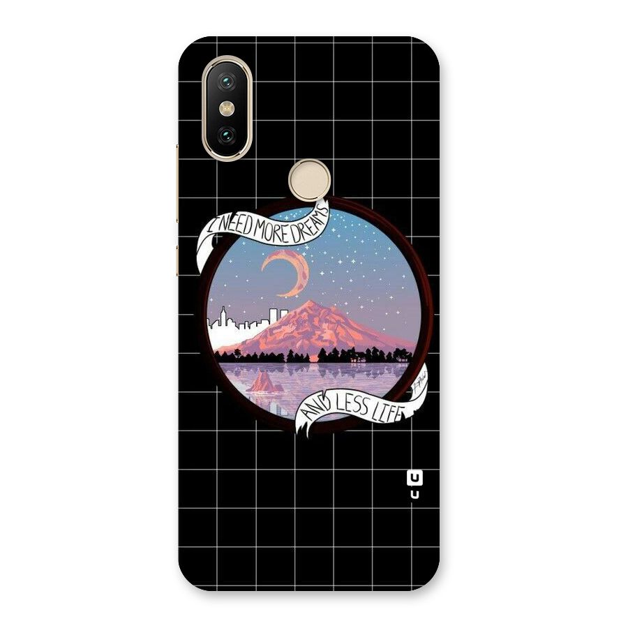 More Dreams Back Case for Mi A2