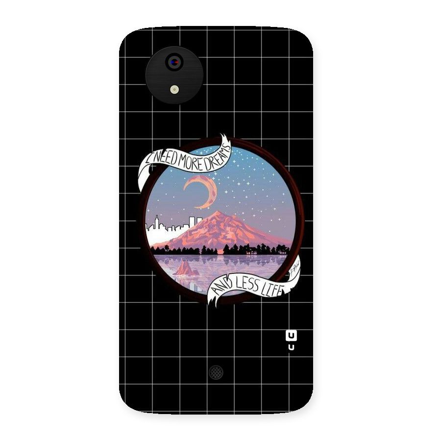 More Dreams Back Case for Micromax Canvas A1