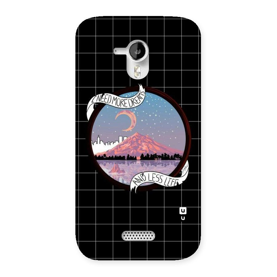 More Dreams Back Case for Micromax Canvas HD A116