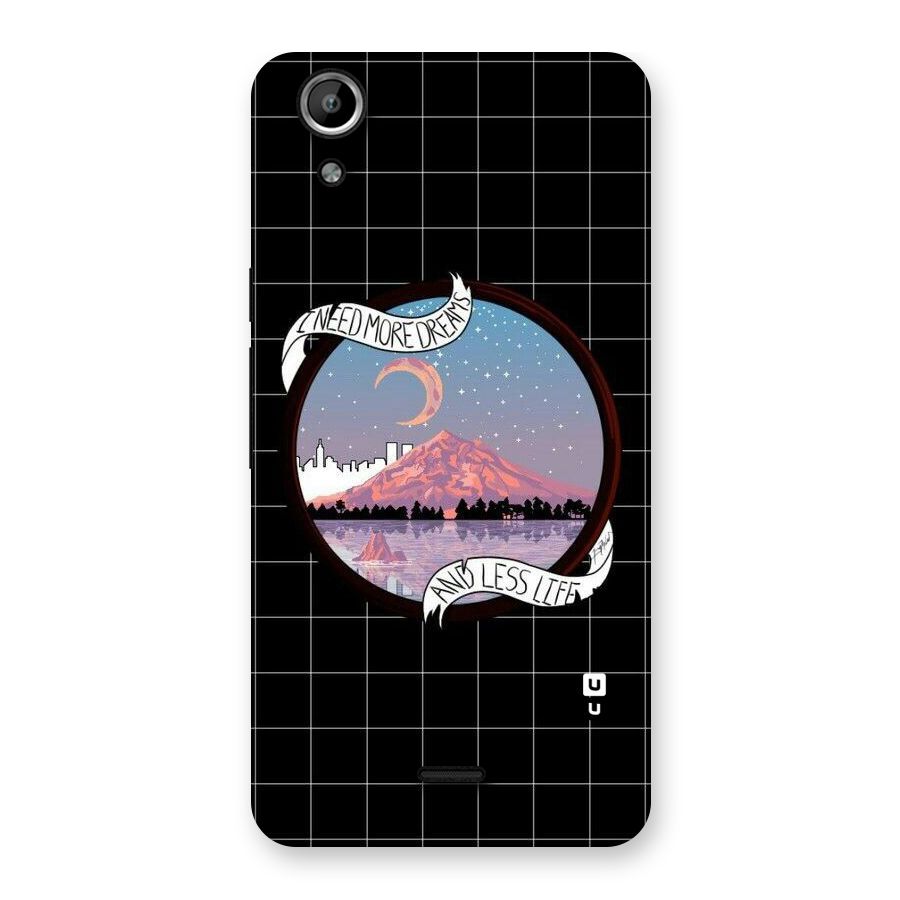 More Dreams Back Case for Micromax Canvas Selfie Lens Q345