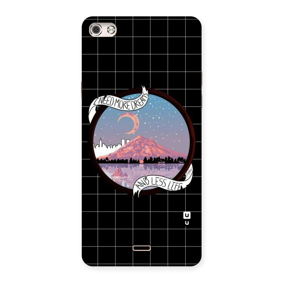 More Dreams Back Case for Micromax Canvas Silver 5