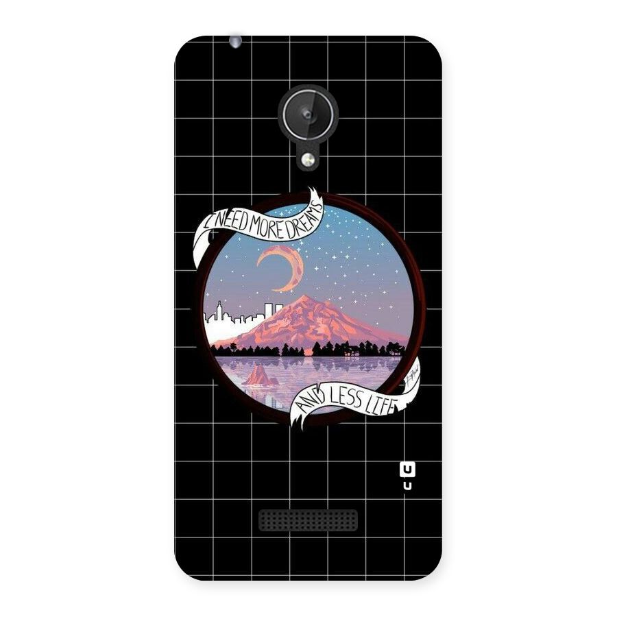 More Dreams Back Case for Micromax Canvas Spark Q380