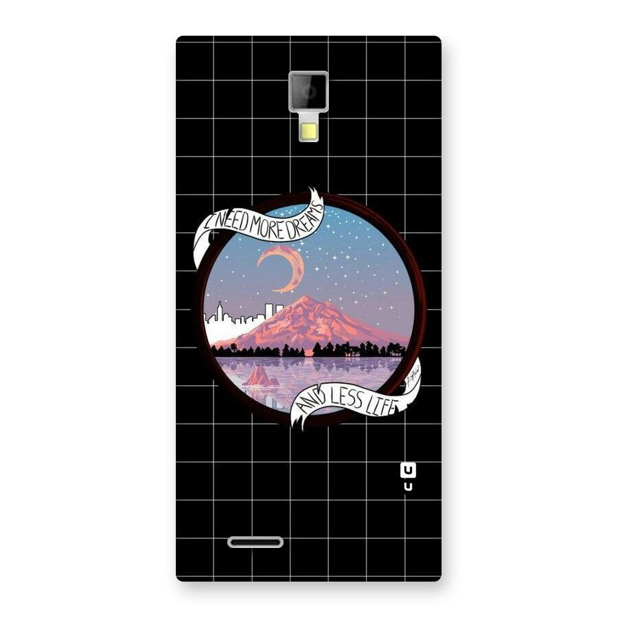 More Dreams Back Case for Micromax Canvas Xpress A99