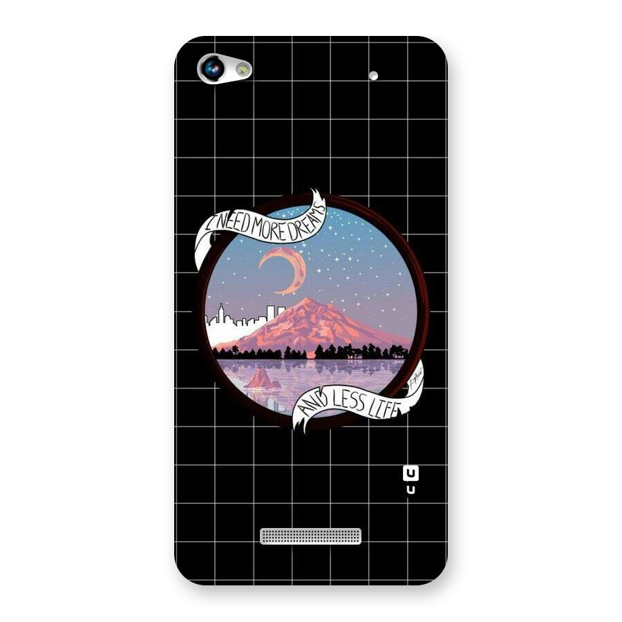 More Dreams Back Case for Micromax Hue 2