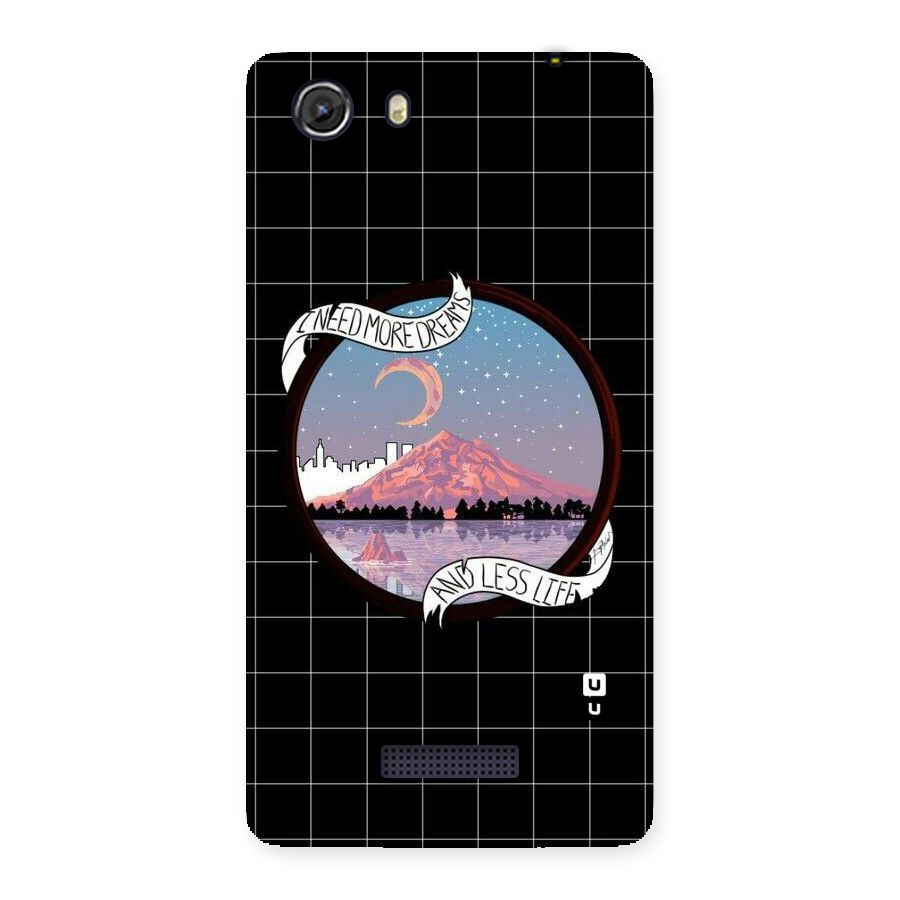 More Dreams Back Case for Micromax Unite 3