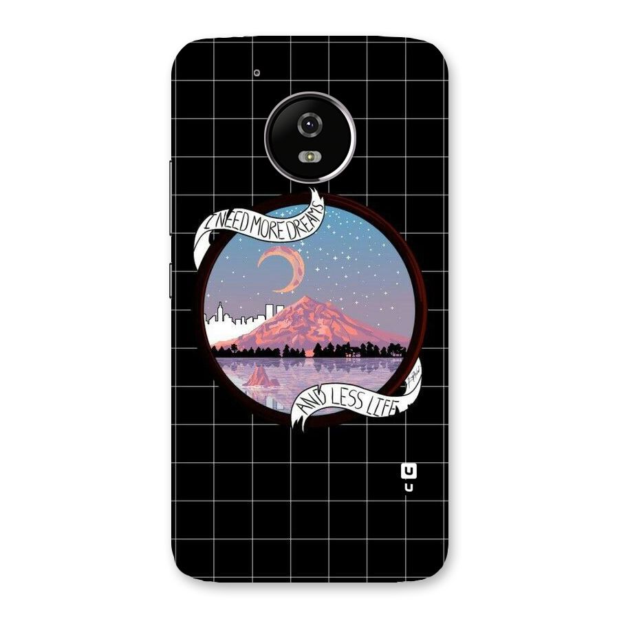 More Dreams Back Case for Moto G5