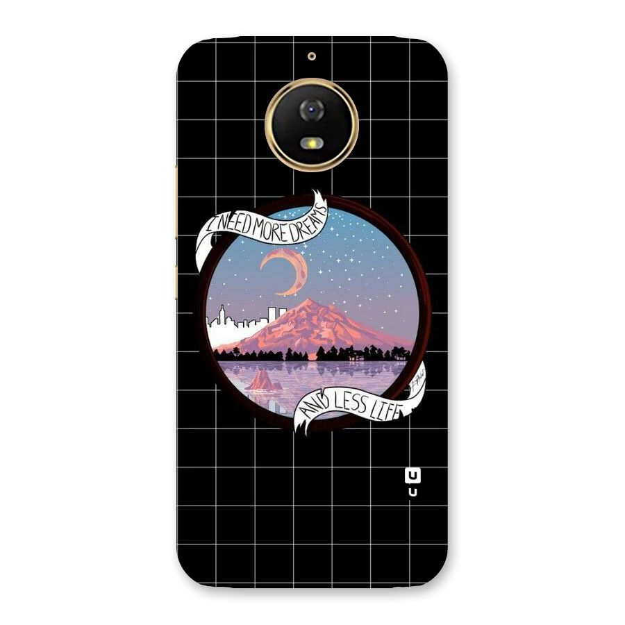 More Dreams Back Case for Moto G5s