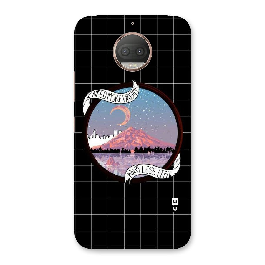 More Dreams Back Case for Moto G5s Plus