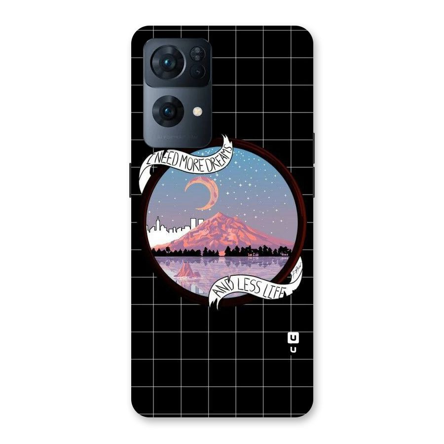 More Dreams Back Case for Oppo Reno7 Pro 5G