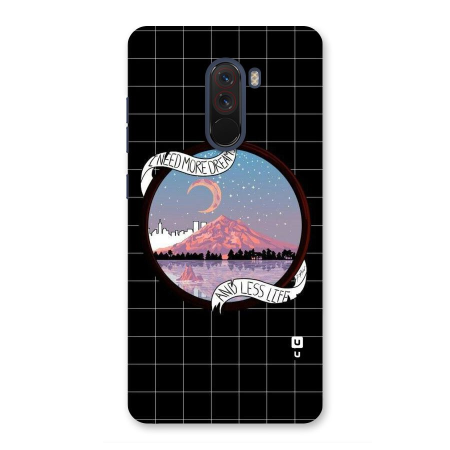 More Dreams Back Case for Poco F1